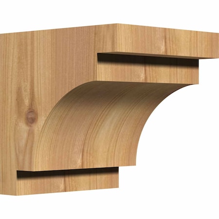Ekena Millwork Mediterranean Smooth Corbel, Western Red Cedar, 5 1/2"W x 6"D x 6"H COR06X06X06MED00SWR